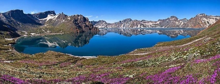 夏日長白山天池盛景。（往年照片）卓永生/攝